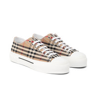 BURBERRY 男士时尚休闲鞋 经典格纹低帮系带潮鞋