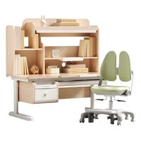 国家补贴、今日必买：护童 儿童学习三件套装 集成灯+加高书架+挂柜 星辰1号-活力款 120x62x147cm