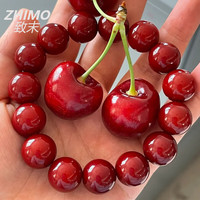 致末（ZHIMO）红色手链男圣诞新年车厘子菩提子手串绕指柔文玩佛珠菩提根情 新年11-13尺码备注