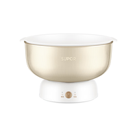 苏泊尔食材净化篮 肉类果蔬多功能清洗机 杀毒消菌降解重金属小型家用食材净化机 洗菜-A GS30 纯钛电解片【珍珠白】