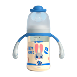 贝亲 迪士尼宽口径PPSU双把手彩绘奶瓶 240ml M号 AA272