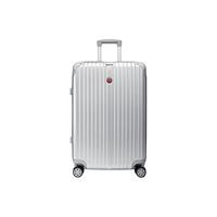 CROSSGEAR十字勋章瑞军士刀120468寸大容量登机拉杆旅行李密码箱 【干湿分离仓 后置折叠水杯架】极光灰升级版 28寸