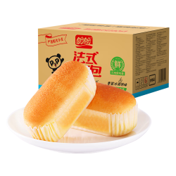 盼盼 法式软面包 早餐面包营养点心休闲食品整箱香草冰淇淋味1000g/箱