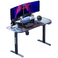 AutoFull 傲风 A4电竞升降桌 电脑桌台式游戏桌办公书桌桌子 1.4m无RGB白色单桌