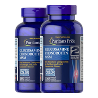 普丽普莱 三倍氨糖软骨素180片*2瓶 强效周期缓痛 舒缓关节 美国进口