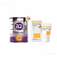 a2 紫白金2段奶粉900g*3罐+拜奥益生菌滴剂5ml