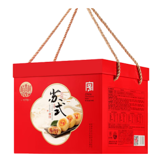 值友专享：稻香村 姑苏味道月饼礼盒 豆沙枣泥蛋黄五仁 1240g