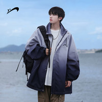 贵人鸟 摇粒绒三合一夹克秋冬季潮流连帽保暖御寒外套