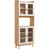 LINSY 林氏家居 餐边柜一体靠墙客厅小户型家用茶水柜储物MQ1T MQ1T-A 0.8m餐边柜