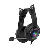 ONIKUMA 耳罩式头戴有线耳机 黑色 3.5mm