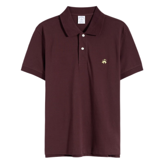 Brooks Brothers 布克兄弟 346系列 男士短袖POLO衫 1000005098 深酒红色 S