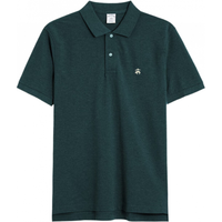 Brooks Brothers 布克兄弟 346系列 男士短袖POLO衫 1000005098 墨绿色 XS