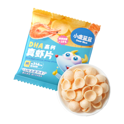 小鹿蓝蓝 鲜虾片虾条DHA高钙鲜虾片真虾片虾条零反式脂肪酸 单袋12g