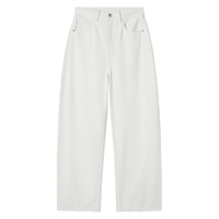 hotwind 女士牛仔裤长裤2026年春季宽松廓形牛仔裤直筒长裤 04白色 25