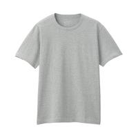 MUJI 無印良品 男士圆领短袖T恤 ABA01A0S 灰色 M