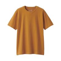 MUJI 無印良品 男士圆领短袖T恤 ABA01A0S 浅橙色 L