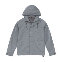 AKCLUB 春季新复古回潮连帽标识印花合体版型男士夹克