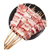 大紅門五花肉串2斤 中华老字号冷冻生鲜猪肉 烧烤露营食材 源头直发