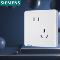 国家补贴：SIEMENS Adela致典系列 5UB14183NC01 斜五孔插座 雅白