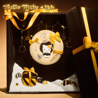 野兽派家居（tbh）Hello Kitty造型挂饰客厅装饰挂件圣诞花环 Hello Kitty造型挂饰-假日花环