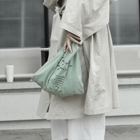 清仓.手提购物袋大容量可折叠尼龙布袋便携单肩包时尚外出