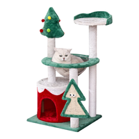 唐米吉吉剑麻猫爬架猫窝猫树一体圣诞水晶绒小户型猫架子磨爪猫玩具不占地 雪梦SD-3 自带剑麻猫抓板