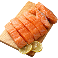 海思芙 智利原切三文鱼块1kg  大西洋鲑 冷冻海鲜 生鲜鱼类 宝宝食品