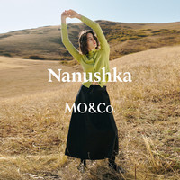 MO&Co.【Nanushka设计师联名】半身裙2025冬黑色双面素皮MBE4SKT002 黑色 L