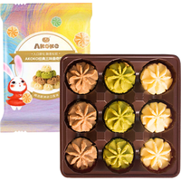AKOKO 曲奇饼干 3口味 68g(原味+咖啡+抹茶)