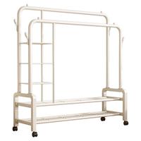 简易晾衣架落地室内房间挂衣架子家用可移动晾衣架卧室衣服收纳架