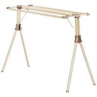 比人晾衣架奶油栗子可折叠阳台家用落地加粗加厚晒被子多功能