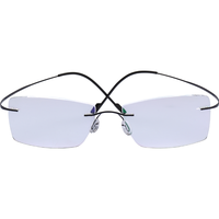 目匠 1042 绅士银纯钛眼镜框+1.61折射率 防蓝光镜片