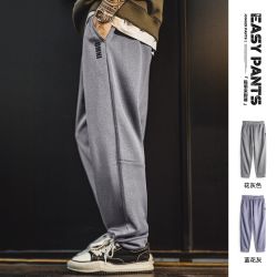 马登 工装美式休闲Easypants灰色卫裤空气层直筒束脚运动裤子男秋