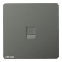 SIEMENS 西门子 皓彩系列 5UH26613NC02 电话插座 深灰银