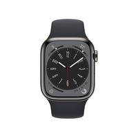 Apple 苹果 Watch Series 8 智能手表 41mm GPS+蜂窝网络款 石墨色不锈钢表壳 午夜色运动型表带（GPS、血氧、ECG）