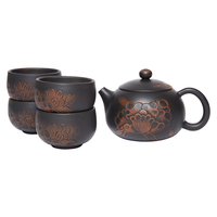 此时此刻 云南建水紫陶茶壶泡茶壶茶具纯手工荷花西施壶李昊牡丹西施260cc 牡丹西施一壶四杯