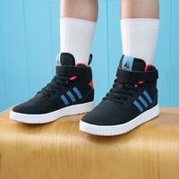 adidas 三叶草 GS高帮男小童经典运动鞋轻便透气耐磨日常户外运动板鞋