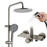  箭牌 ARROW AE34125GG 四功能花洒套装 枪灰色