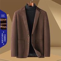 罗蒙 【丝绒条】灯芯绒西服外套男休闲西装外套男士西装单西服男士西服