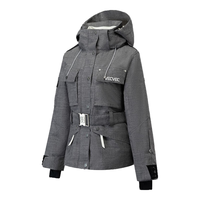 VECVEC ACTIVEVECVEC单双板3L滑雪服女多色单层防风滑雪外套防水保暖专业工装 乌木棕 M