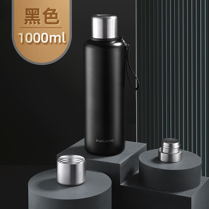 经典黑1000ML（316不锈钢内胆+茶隔）