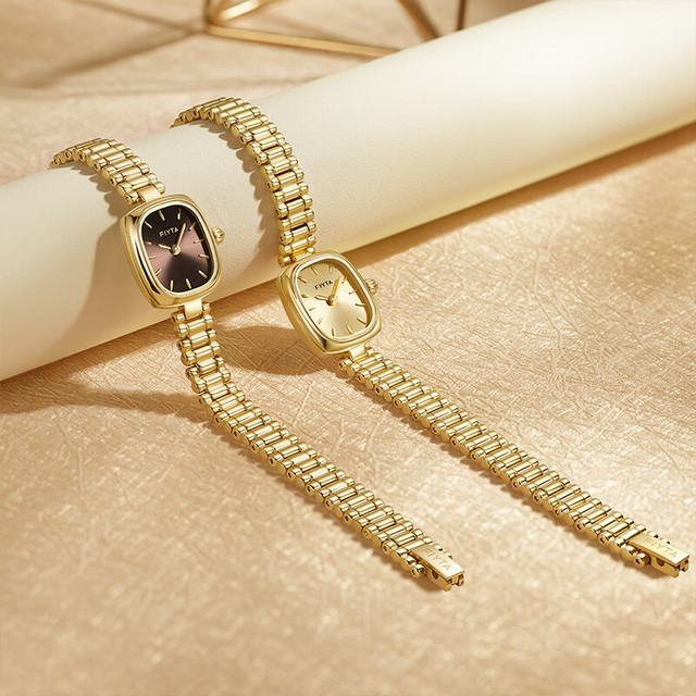 飞亚达 小金表倾城系列女士石英表复古轻奢礼物