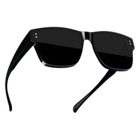 京东京造 JZ067 男士偏光太阳镜 黑框黑色片 65mm