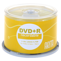 ARITA 铼德 e时代系列 刻录碟片 DVD+R 16速 4.7G 50片/桶*1桶