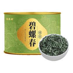 福茗源 碧螺春茶叶 明前 特级春茶嫩芽 花果浓香型 100g 罐装