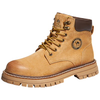CAMEL 骆驼 男士马丁靴 G122W7757TR 加绒款 金黄 42