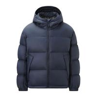 YAYA 鸭鸭羽绒服 男士短款羽绒服 DYB07B0010 藏青蓝 175