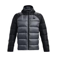 UNDER ARMOUR 安德玛 男子运动羽绒服 1364903-001 黑色/灰色 M