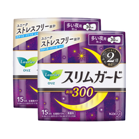 Laurier 乐而雅 零触感超丝薄量多夜用卫生巾 护翼型 30cm*15片*2