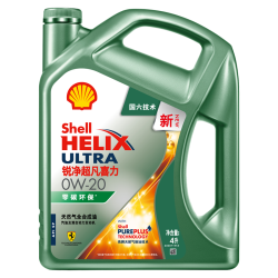 壳牌 锐净超凡喜力 零碳环保 天然气全合成机油 API SP级汽机油 0W-20 SP级 4L装